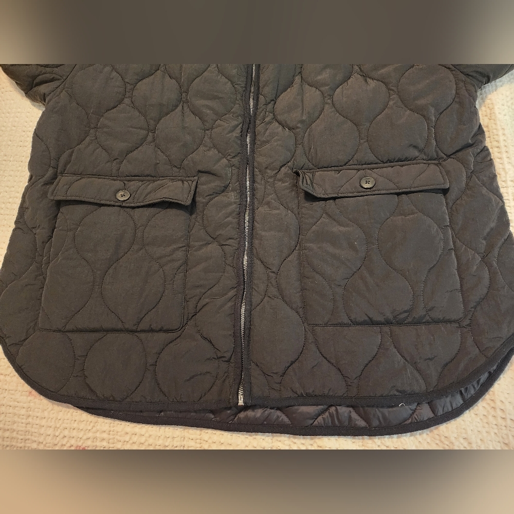 And Now This Women's Black Quilted Puffer Jacket Sz 3X Gorpcore Grunge Outdoors - Picture 7 of 8